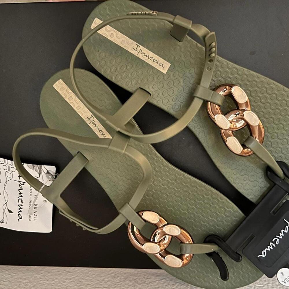 Ipanema Class Connect Sandals – Olive Green – Size 8 – BNWT